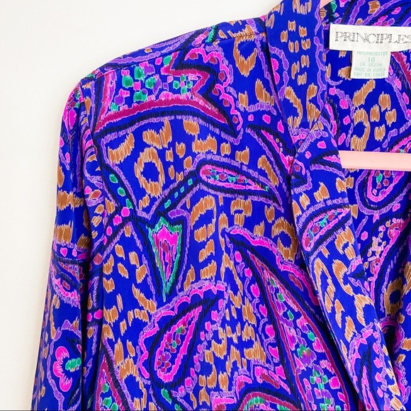 Vintage 80s secretary blouse